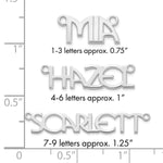 10k White Gold Name Plate view 5