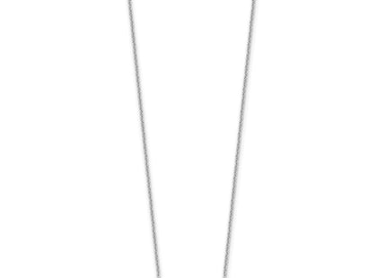 10k White Gold 1-3 Letter Cut-Out Name Bar Necklace (Style 10XNA1511W)