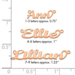10k Yellow Gold Name Plate view 10
