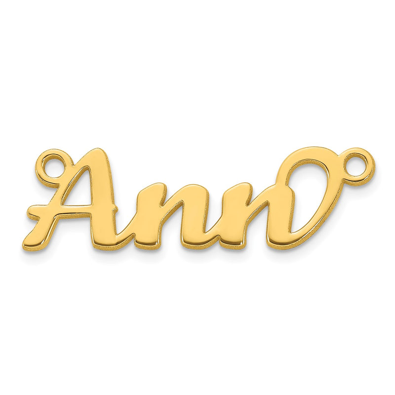 10K yellow gold name pendants & charm, alternate view