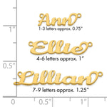 10k Yellow Gold Name Plate view 5