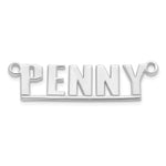 Sterling Silver/14k Rose Gold Underlined Name Plate view 7