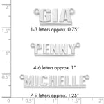 Sterling Silver/14k Rose Gold Underlined Name Plate view 22