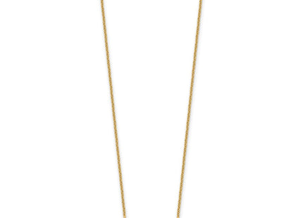10k Yellow Gold 1-3 Letter Name Bar Necklace (Style 10XNA1520Y)