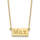 10K Yellow Gold 1-3 Letter Name Bar Necklace