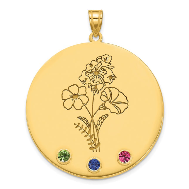 10k Yellow Gold Pendants Style 10XNA1521/3Y - Classique Jewelry Inc.