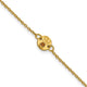 10K Yellow Gold 1 Disc with Initial and Birthstone Bracelet
