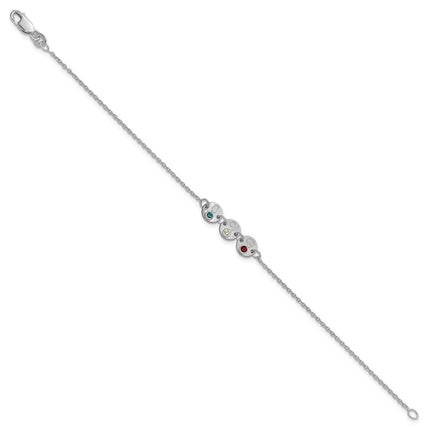 10k White Gold Bracelets Style 10XNA1523/3W - Classique Jewelry Inc.