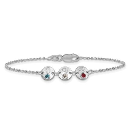 10k White Gold Bracelets Style 10XNA1523/3W - Classique Jewelry Inc.