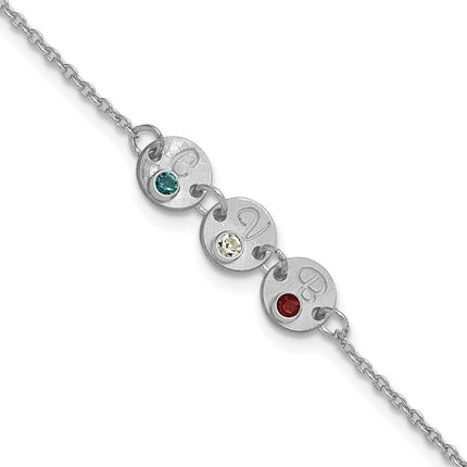 10k White Gold Bracelets Style 10XNA1523/3W - Classique Jewelry Inc.