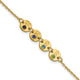 10K Yellow Gold 4 Disc with Initial and Birthstone Bracelet