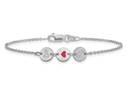 10k White Gold Bracelets Style 10XNA1524W - Classique Jewelry Inc.