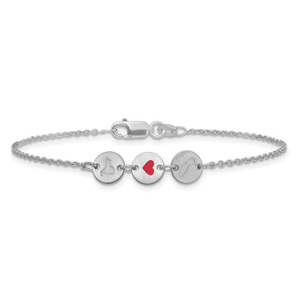 10k White Gold Bracelets Style 10XNA1524W - Classique Jewelry Inc.