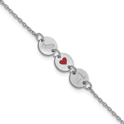 10k White Gold Bracelets Style 10XNA1524W - Classique Jewelry Inc.