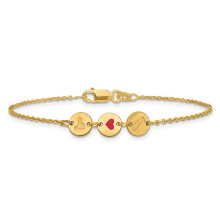 10k Yellow Gold Bracelets Style 10XNA1524Y - Classique Jewelry Inc.