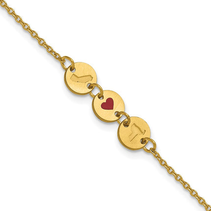 10k Yellow Gold Bracelets Style 10XNA1524Y - Classique Jewelry Inc.