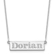 10K White Gold 4-6 Letter Name Bar Necklace