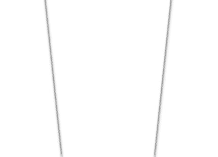 10k White Gold 7-9 Letter Name Bar Necklace (Style 10XNA1526W)