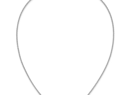 10k White Gold 7-9 Letter Name Bar Necklace (Style 10XNA1526W)