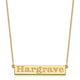 10K Yellow Gold 7-9 Letter Name Bar Necklace