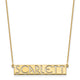 10K Yellow Gold 7-9 Letter cut-out Name Bar Necklace