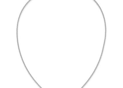 10k White Gold 4-6 Letter Name Bar Necklace (Style 10XNA1529W)
