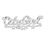 SS/Gold-plated Diamond-cut Cut-out Stars Name Plate view 14