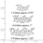 SS/Gold-plated Diamond-cut Cut-out Stars Name Plate view 15