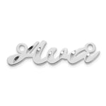 10k Rose Gold Diamond-cut Name Plate view 12