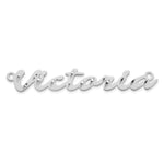 10k Rose Gold Diamond-cut Name Plate view 14