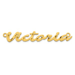 10k Rose Gold Diamond-cut Name Plate view 9