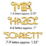 Sterling Silver/Rose-gold Diamond-cut Name Plate view 4