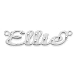 10k Rose Gold Diamond-cut Name Plate view 8