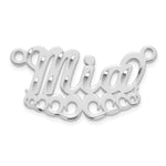 Sterling Silver/Gold-plated Diamond-cut Wave Name Plate view 17