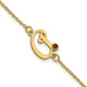 10K Yellow Gold Initial and Birthstone Bracelet