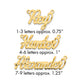 10k Yellow Gold Diamond-cut Name plate