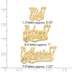 10k Yellow Gold Satin Diamond-cut Heart Name Plate view 5