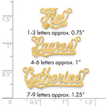 Sterling Silver/Rhod-plated Satin Diamond-cut Heart Name Plate view 18