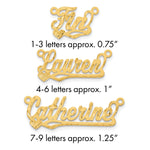 Sterling Silver/Rhod-plated Satin Diamond-cut Heart Name Plate view 2