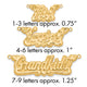 Sterling Silver/Gold-plated 3D Diamond-cut Hearts Name Plate