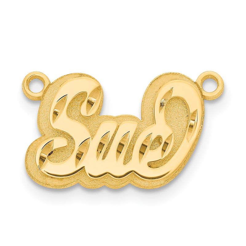 10K gold name pendants & charm, alternate view