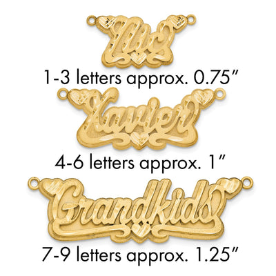 Sterling silver name pendants & charm
