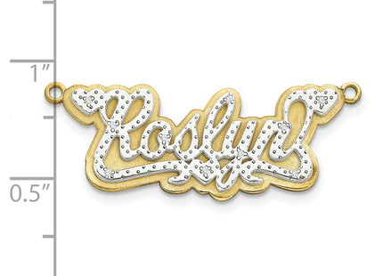 10k Yellow w/Rhodium Jewelry Style 10XNA41 - Classique Jewelry Inc.