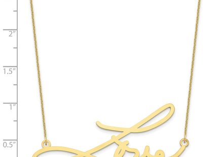 10K yellow gold signature necklace, another view