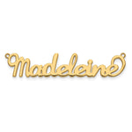 10k White Gold Name Plate view 9