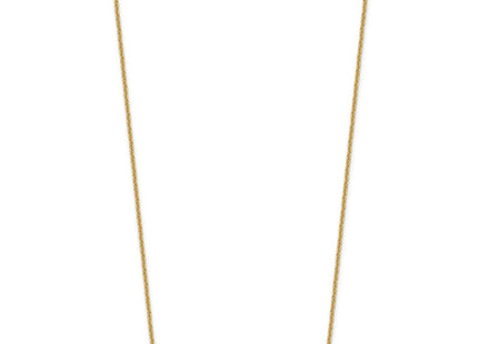 10K yellow gold bar necklace, alternate view
