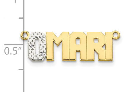 10k Yellow w/Rhodium Jewelry Style 10XNA65 - Classique Jewelry Inc.