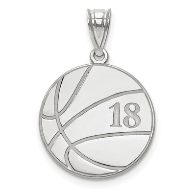 10K white gold pendant