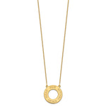 10K Yellow Gold Circle with 4 Name Necklace view