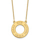 10K Yellow Gold Circle with 4 Name Necklace